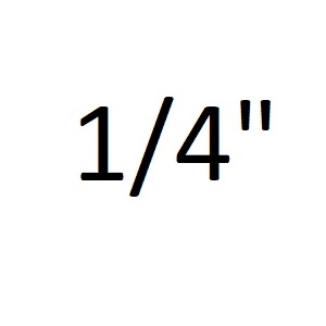 1/4"